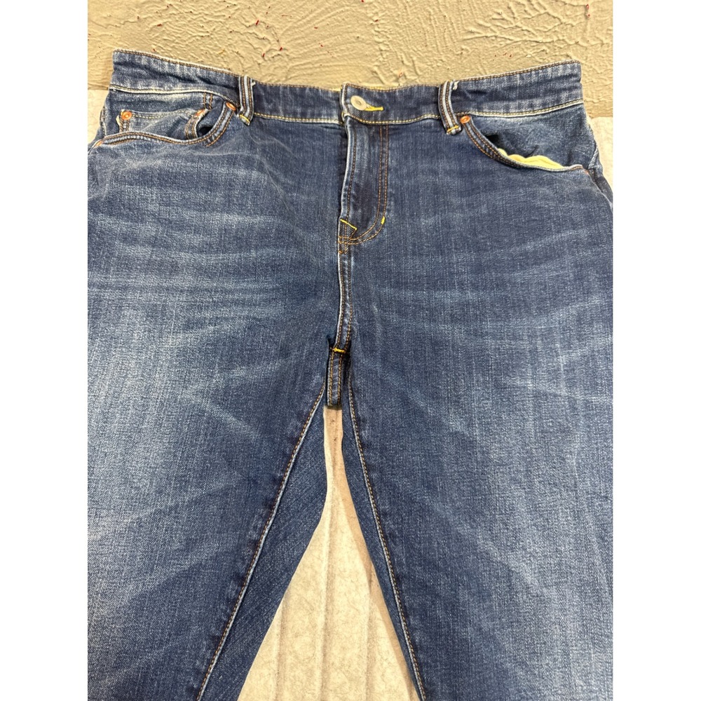 Flint and Tinder Athletic Tapered Fit Jeans Mens 34x34 Selvedge Stretch Denim